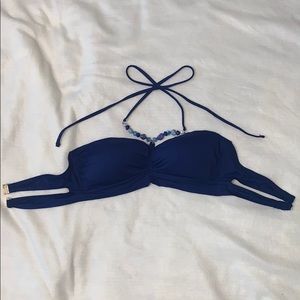 *3/$20* Ralph Lauren Tie Up Blue Swimsuit Top